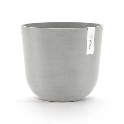 Kukkaruukku Oslo 25cm valkoharmaa