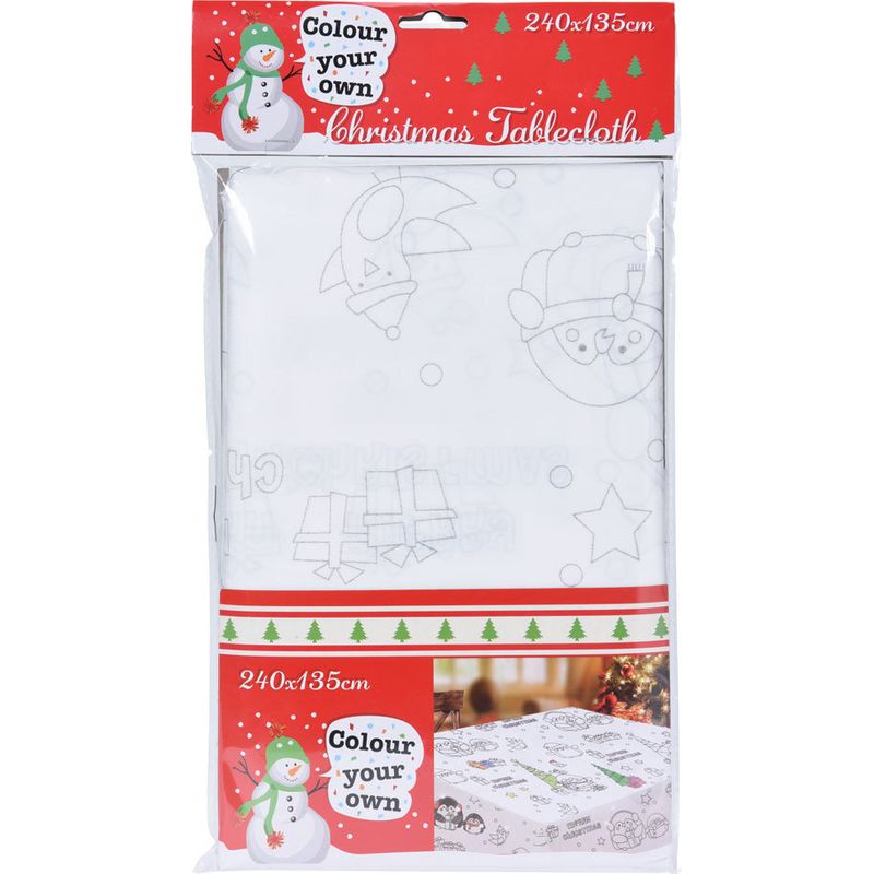 Joulupöytäliina VÄRITÄ ITSE 240 x 135cm