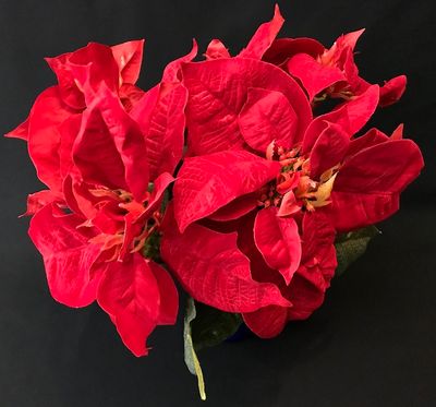 Joulutähti tekokukka, punainen