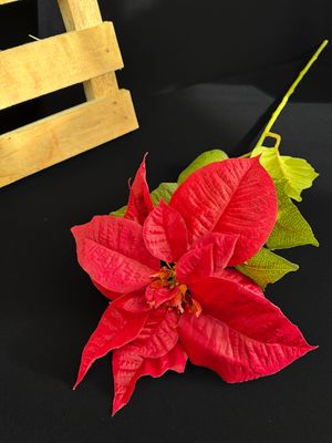 Joulutähti tekokukka 80cm, punainen