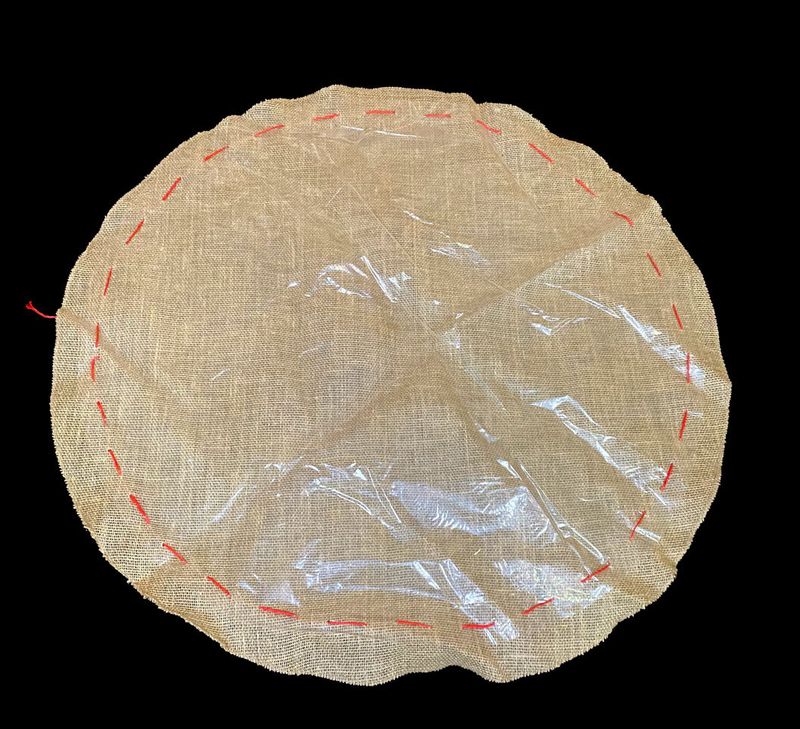 Juuttipussi kuusenjalalle/ruukulle 90cm