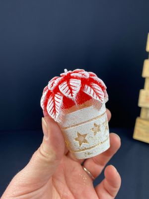 Joulutähtikynttilä punainen