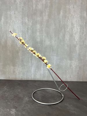 Kirsikankukka tekokukka vaalean keltainen