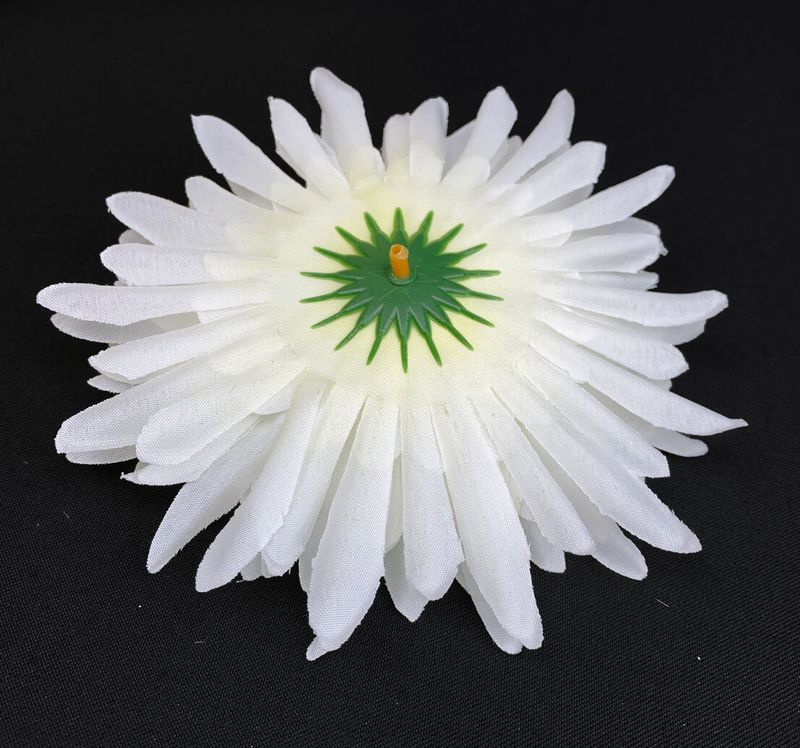 Gerbera tekokukkapää, valkoinen