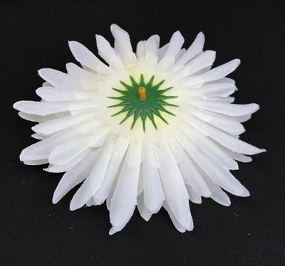 Gerbera tekokukkapää, valkoinen