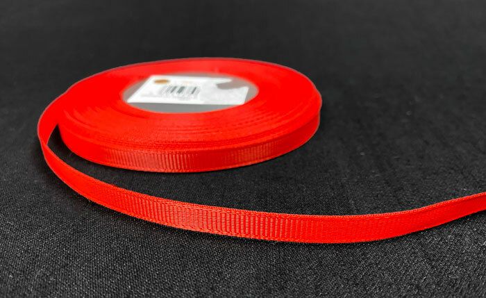 Grosgrain nauha 0,65cm/5m, punainen