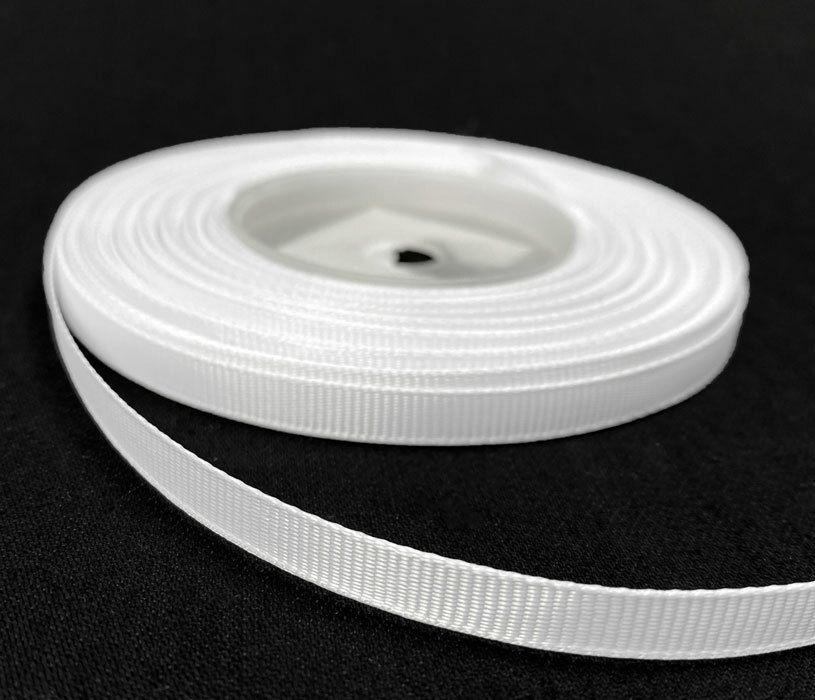 Grosgrain nauha 0,65cm/5m, valkoinen