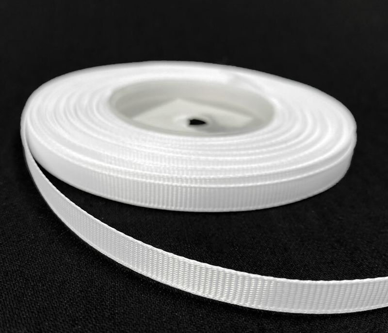 Grosgrain nauha 0,65cm/5m, valkoinen