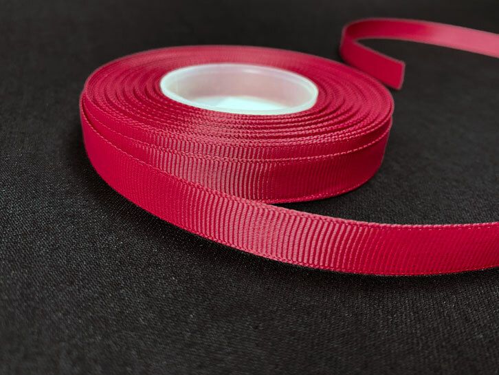 Grosgrain nauha 1,2cm/4m, viininpunainen