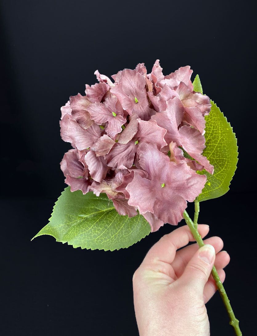Hortensia tekokukka ruskea(viininpunainen)