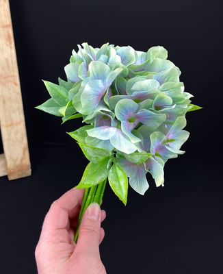 Hortensia tekokukkaoksa, vihreä/violetti