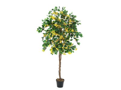 Ihmeköynnöspuu (bougainvillea) keltainen 180cm keinotekoinen