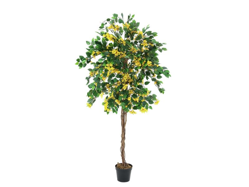 Ihmeköynnöspuu (bougainvillea) keltainen 180cm keinotekoinen