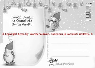 Joulukortti Marleena Ansio: joulutunnelmaa
