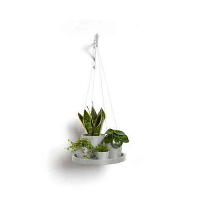 Aluslautanen ripustettava 36cm valkoharmaa