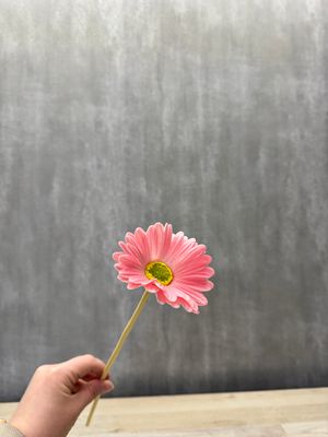 Vaaleanpunainen gerbera tekokukka