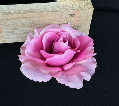 Ruusu tekokukkapää, viininpunainen/mauve