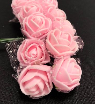 Softisruusu 12kpl, vaaleanpunainen