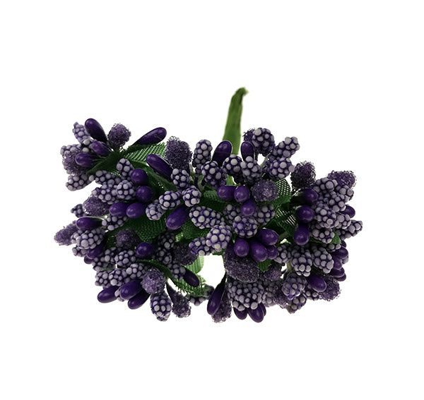Tekohedenippu lehdillä, violetti