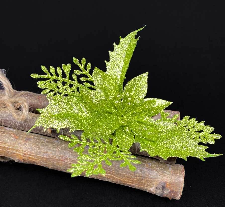 Vihreä, kimaltava kestokukkapää