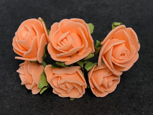 Softisruusu iso 6kpl, persikka