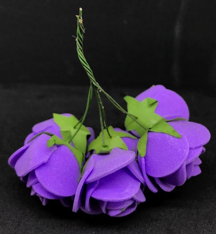 Softisruusu iso 6kpl, violetti