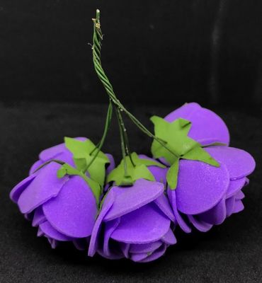 Softisruusu iso 6kpl, violetti