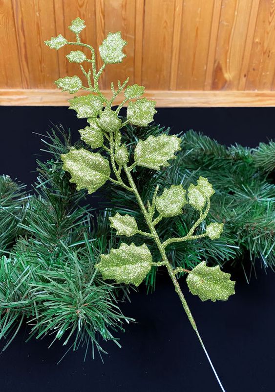 Vihreä glitter teko-oksa