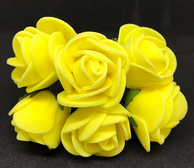 Softisruusu iso 6kpl, keltainen