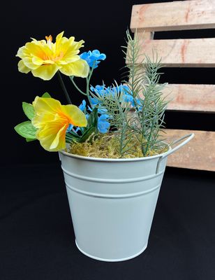 Tekokukat sinkkiruukussa, sininen/keltainen