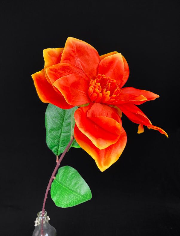 Oranssi magnolia tekokukka 72cm