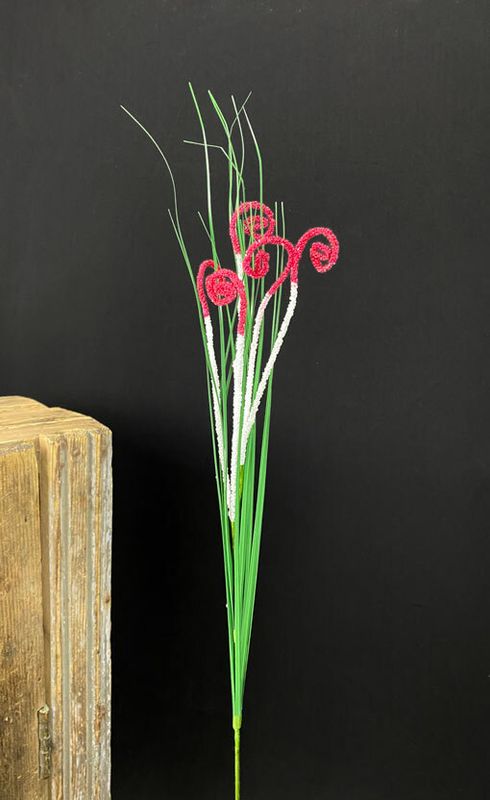 Koristeheinä 80cm, viininpunainen