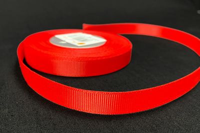 Grosgrain nauha 1,2cm/5m, punainen Grosgrain nauha 1,2cm/5m, punainen