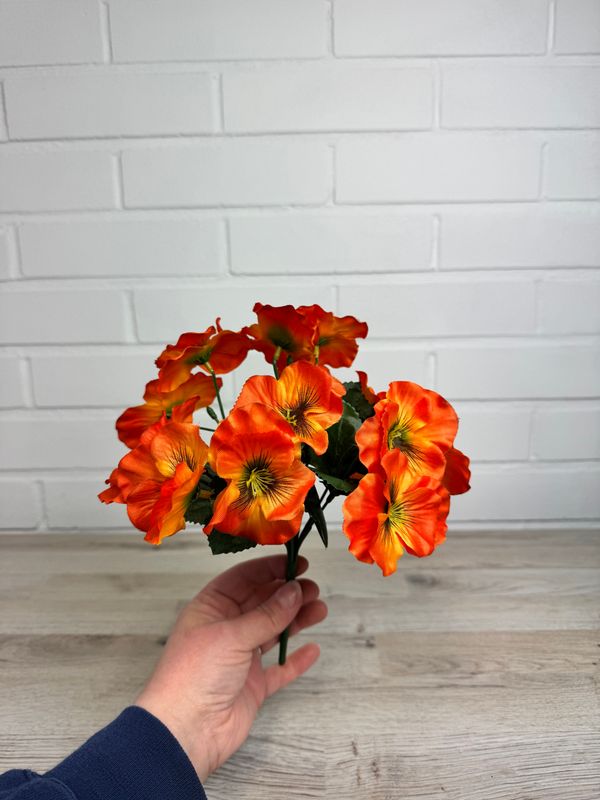 Orvokki tekokukkakimppu, oranssi