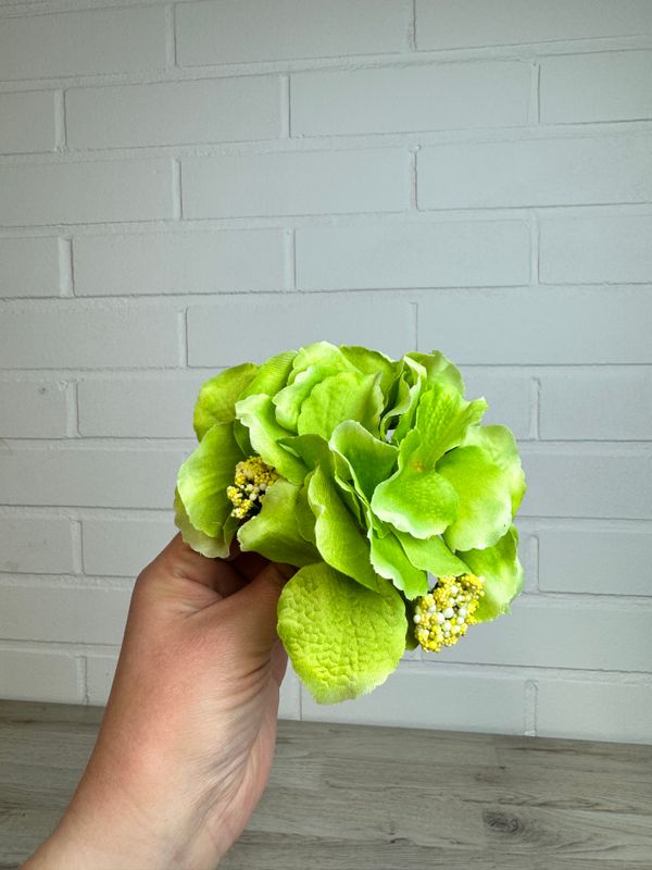 Hortensia kestokukkapää, vihreä