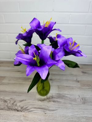 Lilja tekokukkakimppu violetti