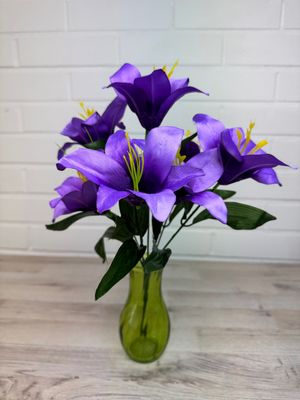 Lilja tekokukkakimppu violetti