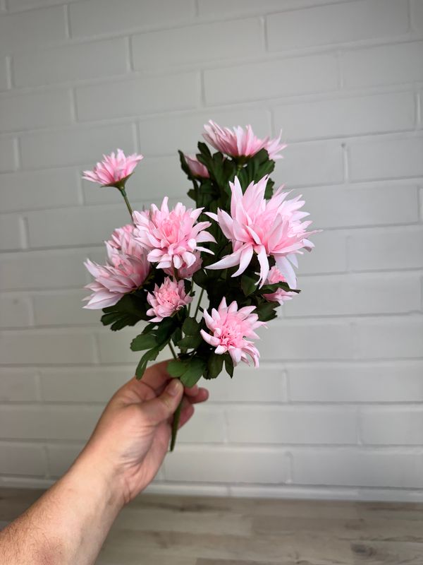 Daalia tekokukkakimppu, vaaleanpunainen