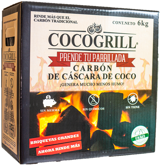 Caja de Carbón para Parrilladas - COCOGRILL
