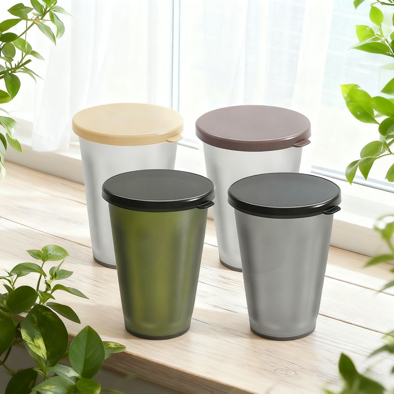 哩皿冷飲隨行杯含上蓋 單入組(三色可選)