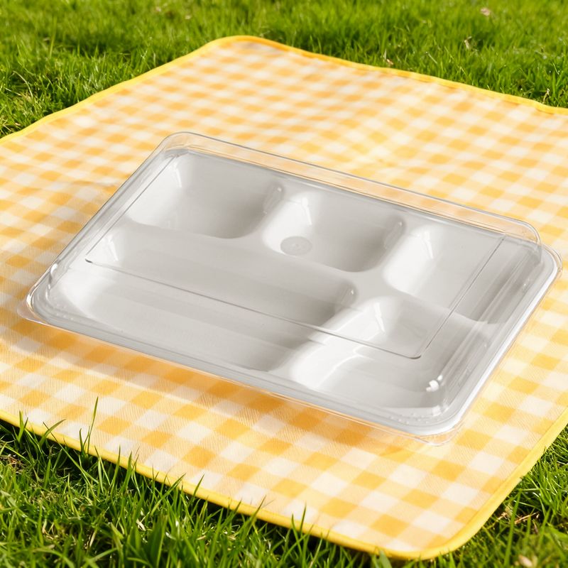 哩皿三安五格餐盤(含上蓋)