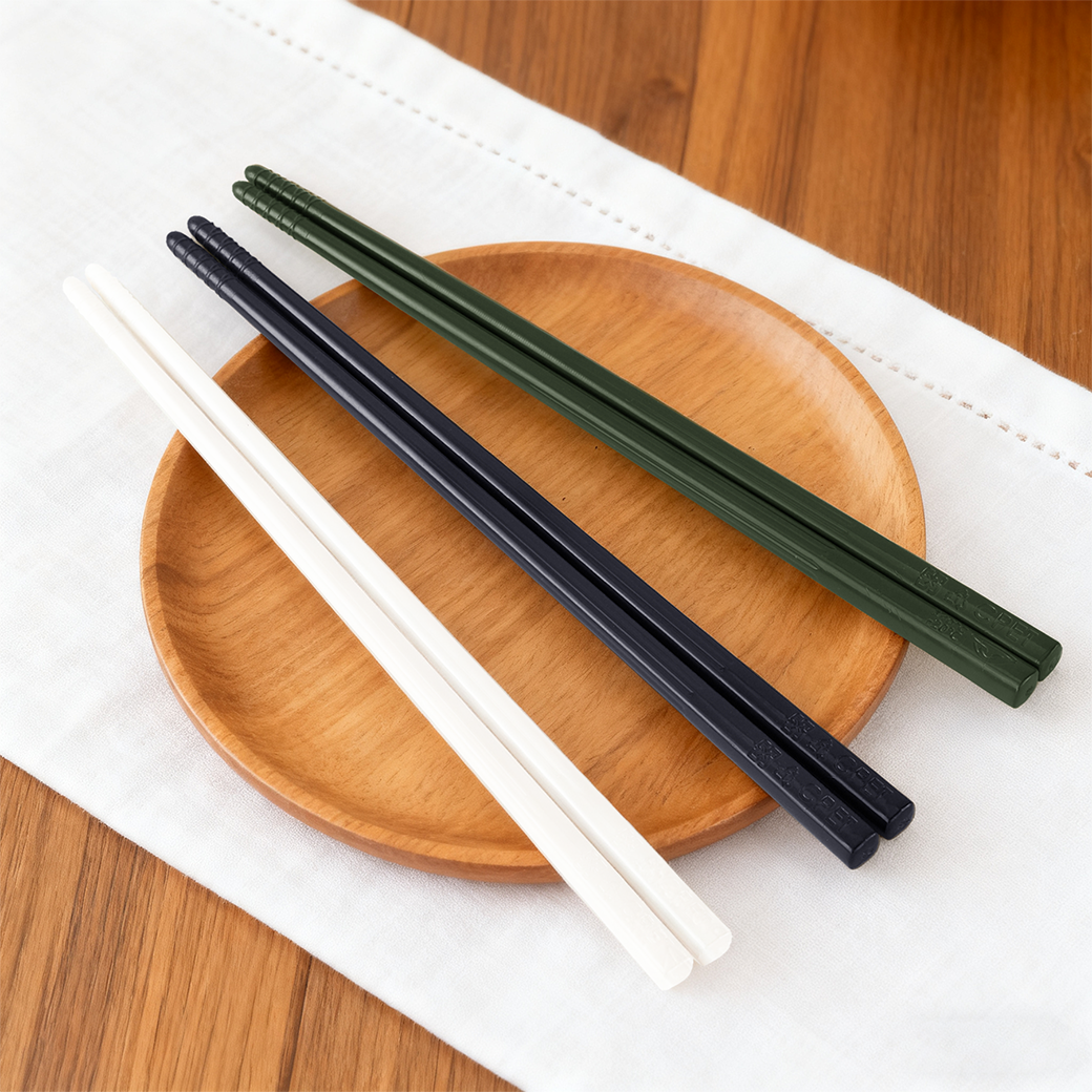 哩皿潔晶筷6雙入 22CM (三色可選)