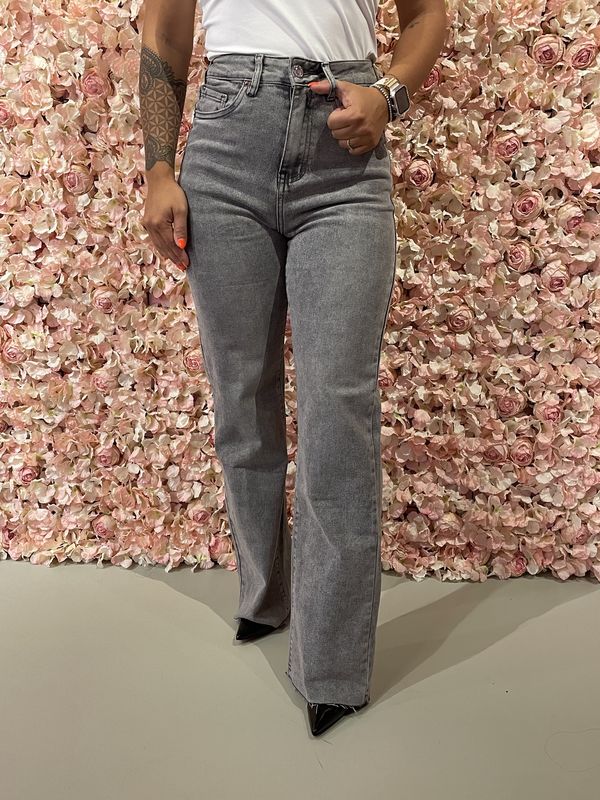 Broek Grey Wide leg
