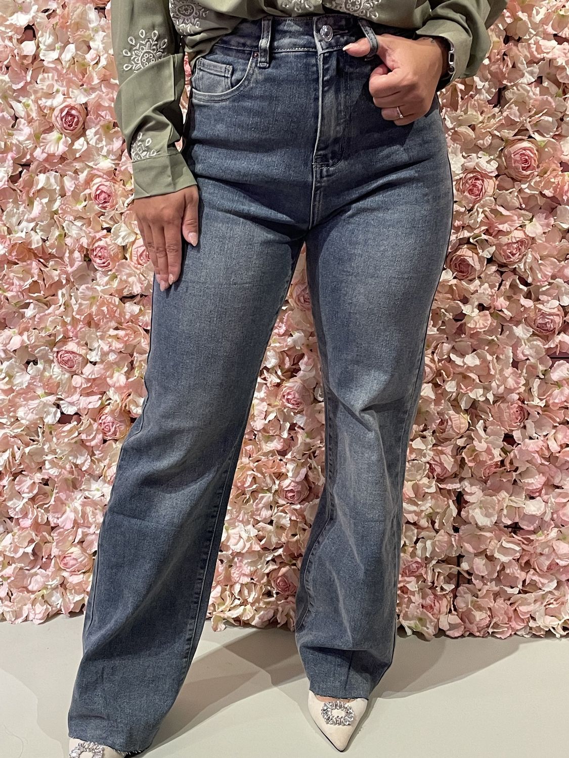 Wide leg Blauwwassing
