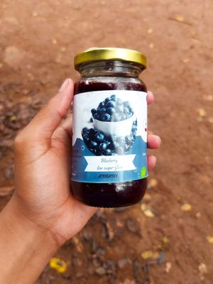 Blueberry low-sugar fruit jam