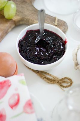 Blueberry low-sugar fruit jam