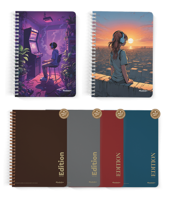 Spiral binding notebook