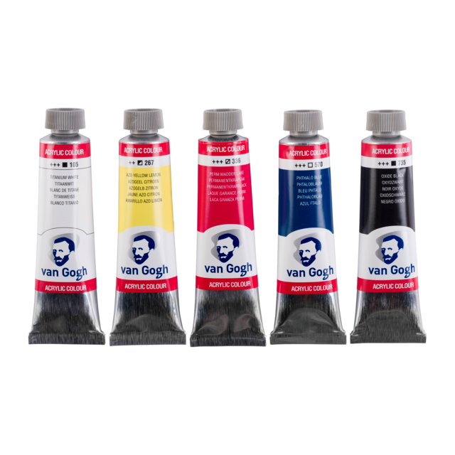 Van Gogh Acrylic colour primary set 5 x 40 ml