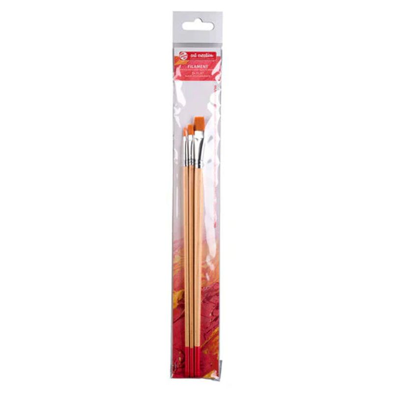 Art Creation Synthetic hair oil/acrylic brushes set flat (4-8-16)