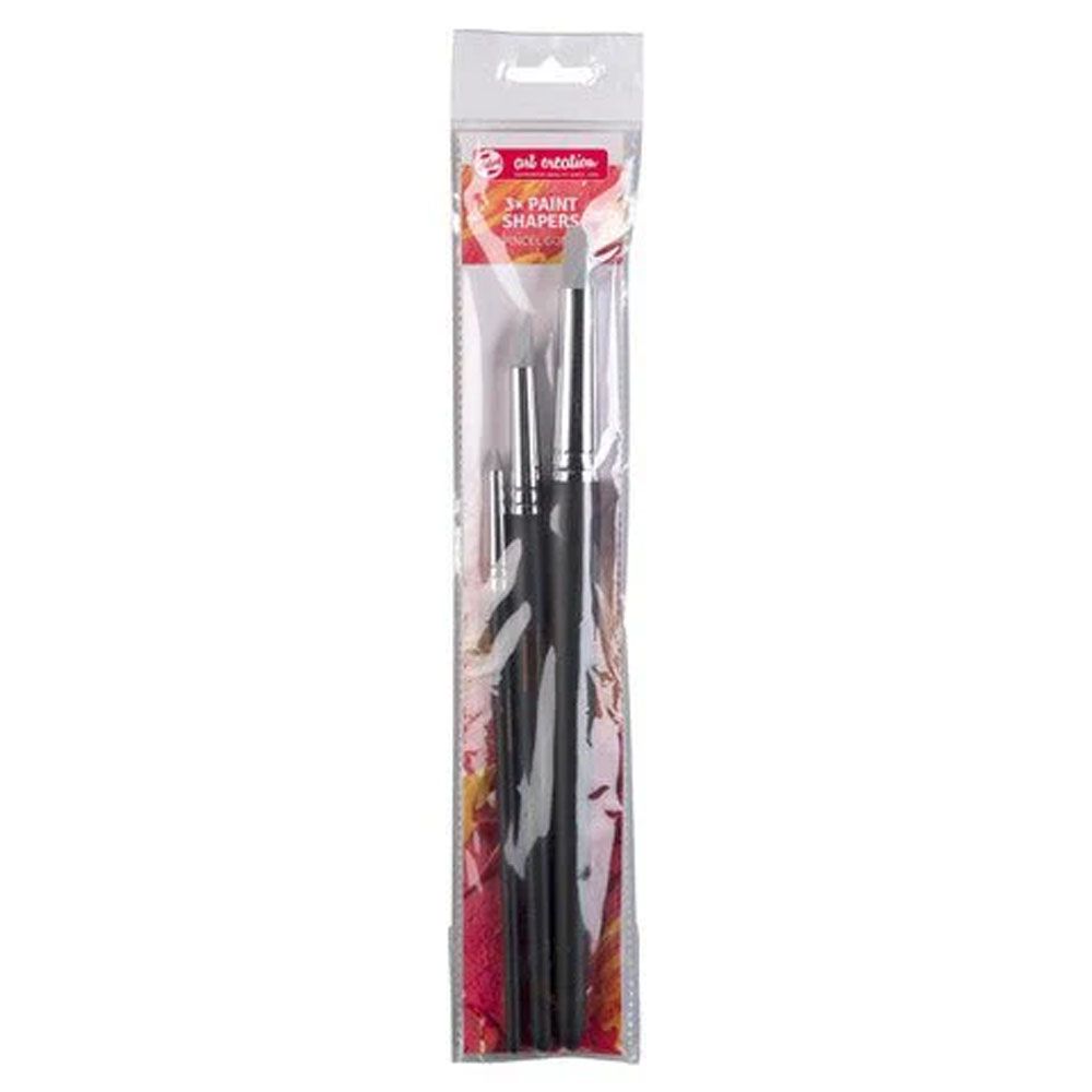 Art Creation Rubber Chisel Set Round Point(2), Skew Chisel(6), Flat Chisel(10)